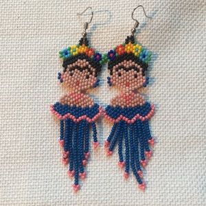 NWOT Mexican Frida Kahlo Earrings